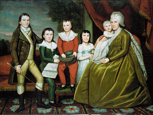 Mrs Noah Smith And Her Children, Ralph Earl